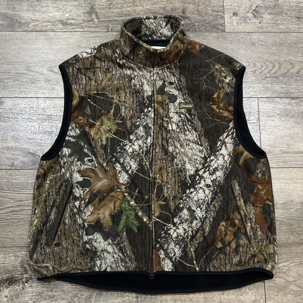 Vintage Gamehide Camo Hyper Fleece Hunting Vest - Men’s XXL 2XL